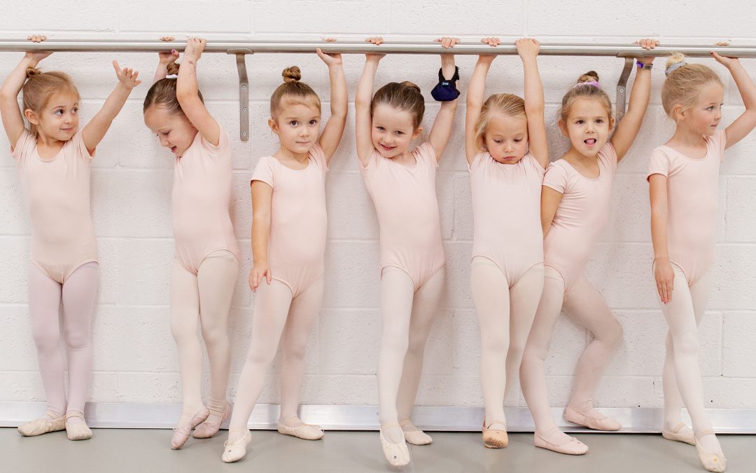 Toddlers starting ballet in line at Utah ballet studio