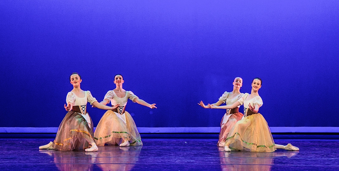Central Ballet Utah Dancers on stage after participating in fall ballet programs